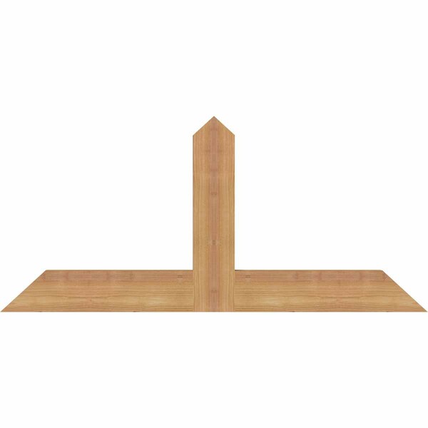 Ekena Millwork Portland Timber Gable Bracket, Western Red Cedar, 36"W x 16"H x 1 1/2"D x 3 1/2"F, 11/12 Pitch GBW036X16X0204POR00SWR - main